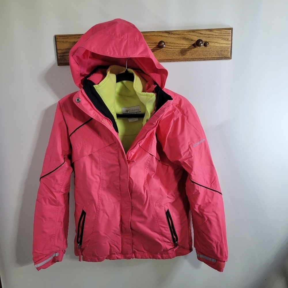 Columbia Omni Tech Interchange Bugaboo Jacket Youth Size 14/16 LIGHT STAINING